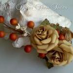 Handmade Fall Paper Flower Spray - Wedding - Diy -..