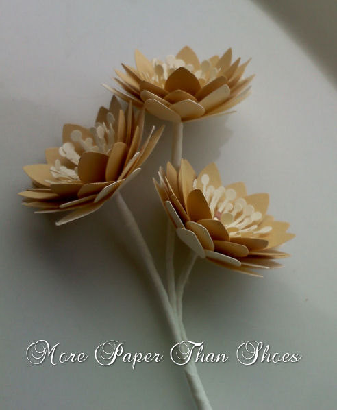 Handmade Paper Flower Stems - Diy - Bouquets - Wedding- Home Decor ...